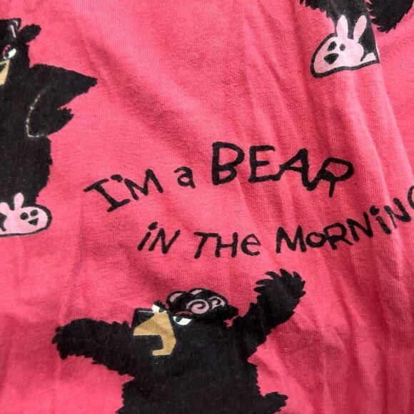 Women’s Lazy One I’m a Bear In The Morning Funny Pajama Pants - Picture 5 of 5